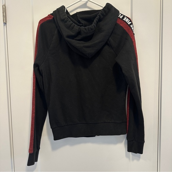 PINK by Victorias Secret Black Zip Up Hoodie Sweater Size XS Women’s - Picture 6 of 8